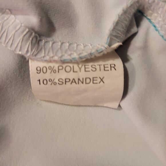 Sunday Swagger Pastel Mint Green Pink Dot Retro Golf Polo Shirt XL Short Sleeve - Picture 9 of 11